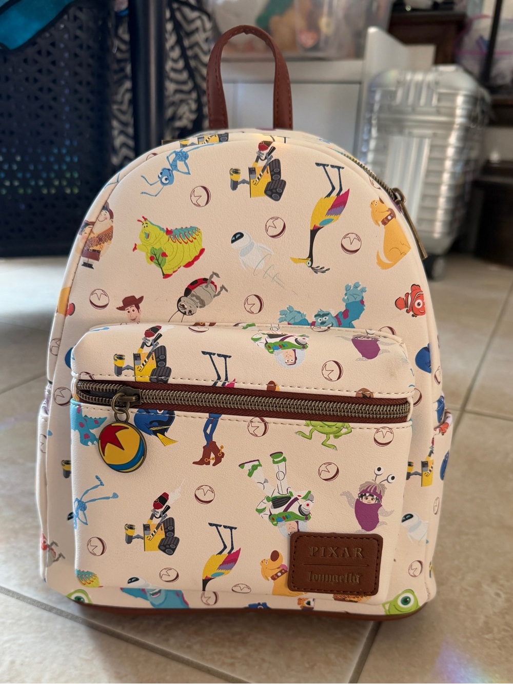NWT Loungefly Pixar Anniversary Character Mini Backpack
